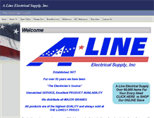Tablet Screenshot of alineelectric.com